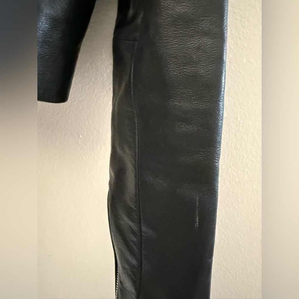 Milwaukee Black Moto Leather Jacket Women's Size Large - Picture 10 of 10